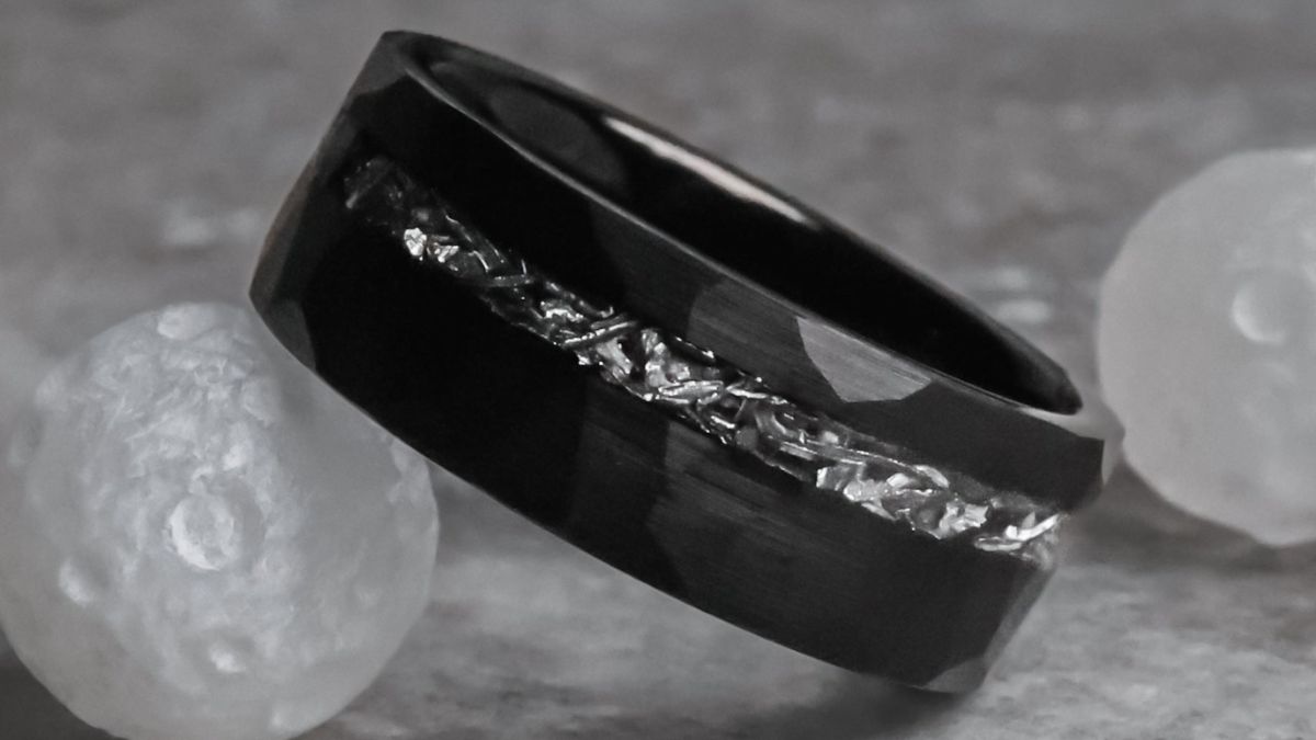 Men's Meteorite Wedding Bands