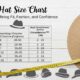 hat size chart